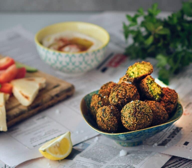 Falafel i wrap-med en vri