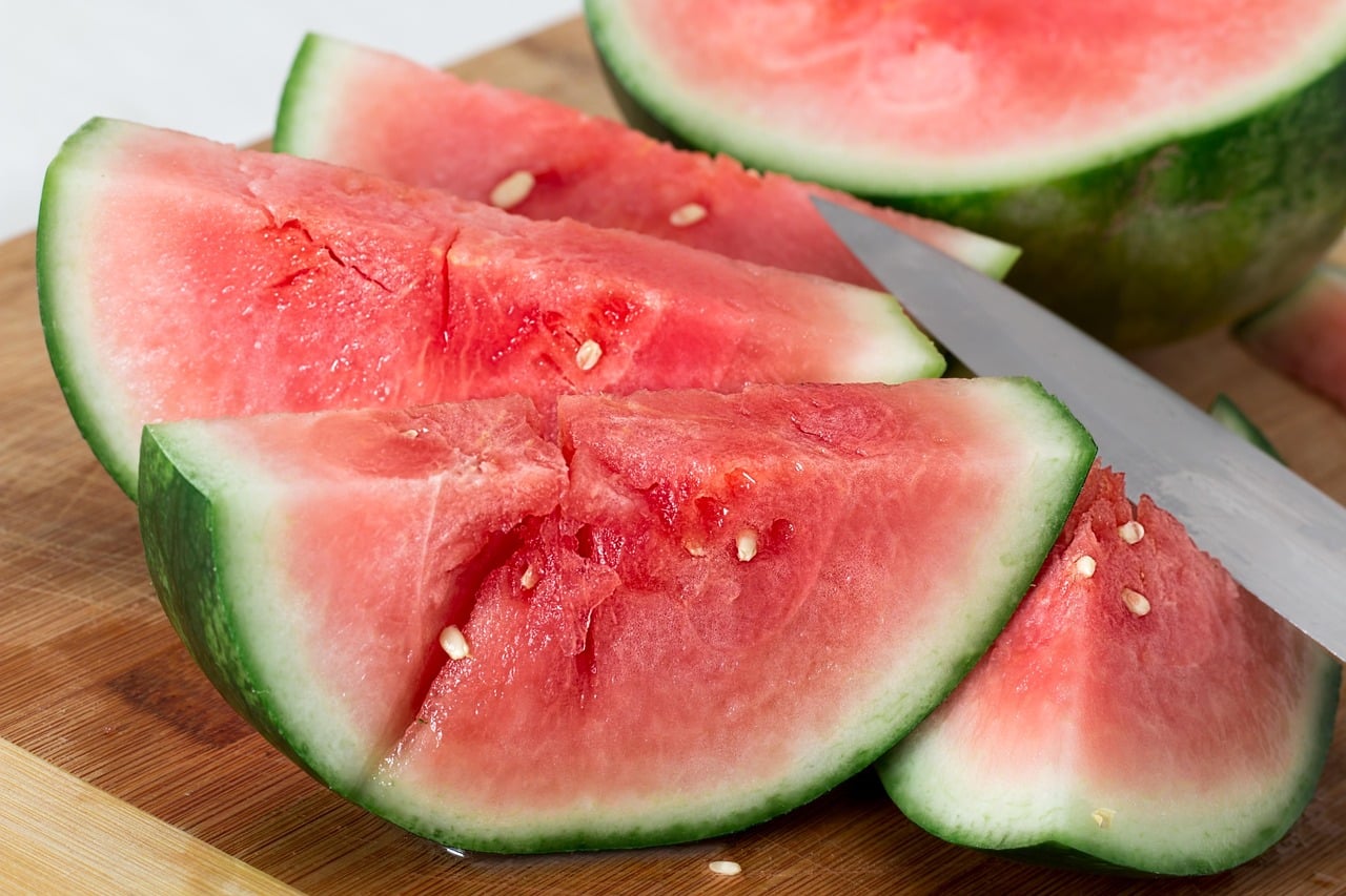 salat med vannmelon