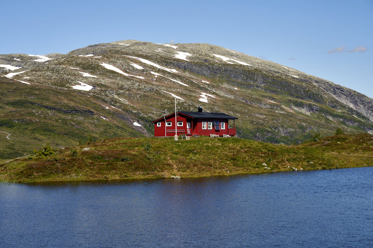 hytte med utsikt i Norge