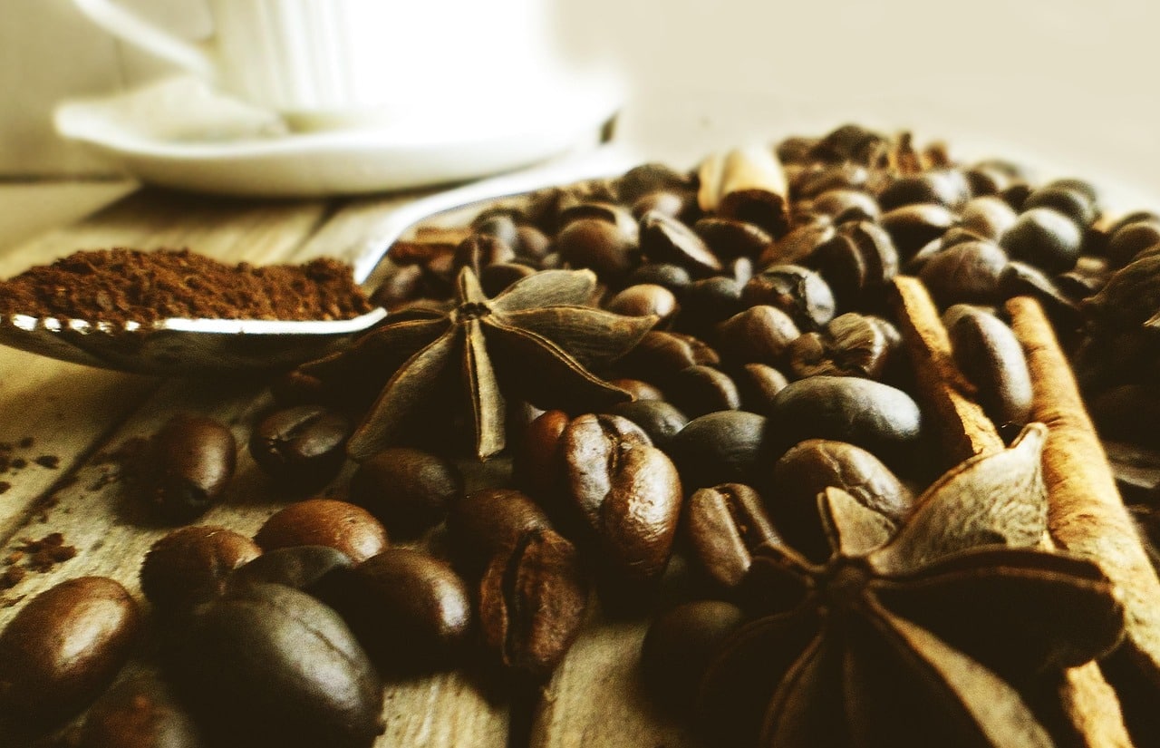 bilde av kaffebønner